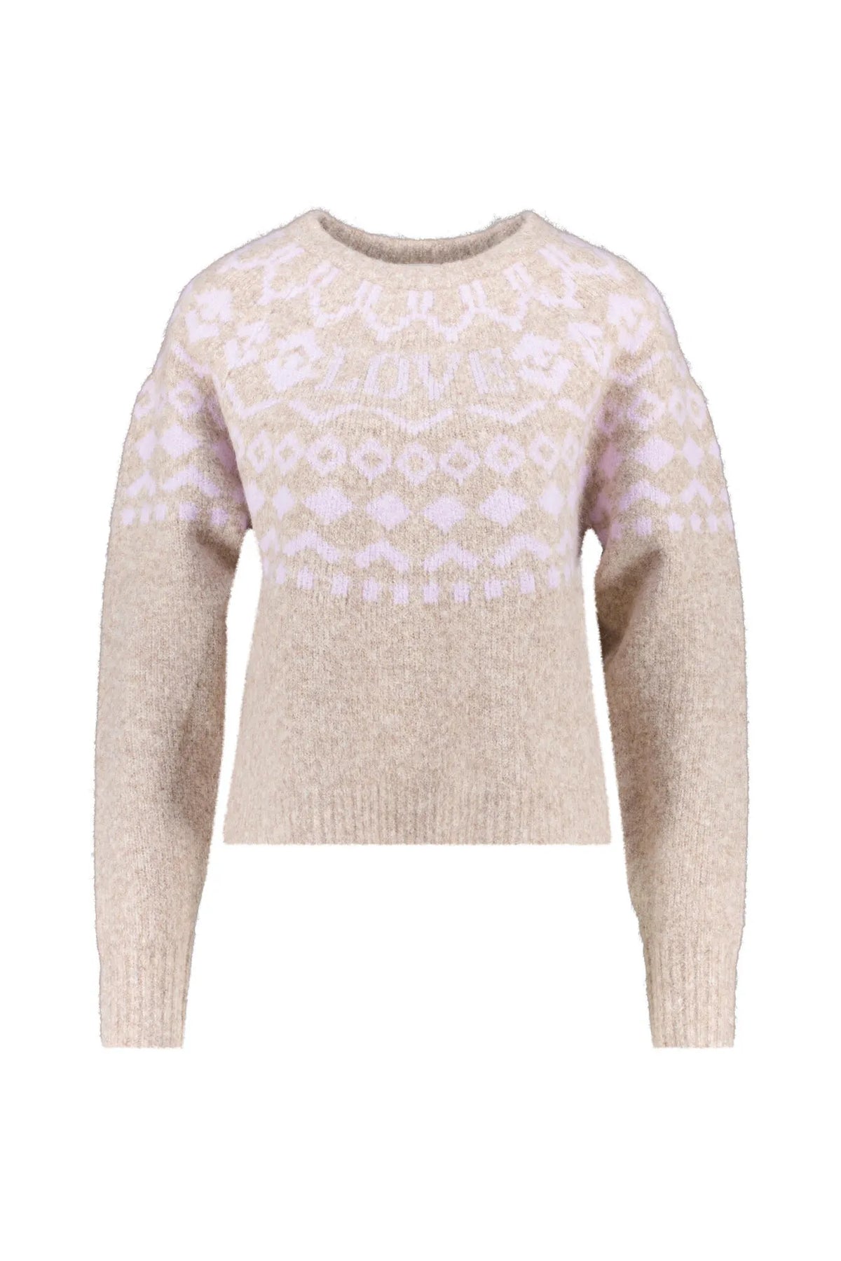 Strickpullover gemustert