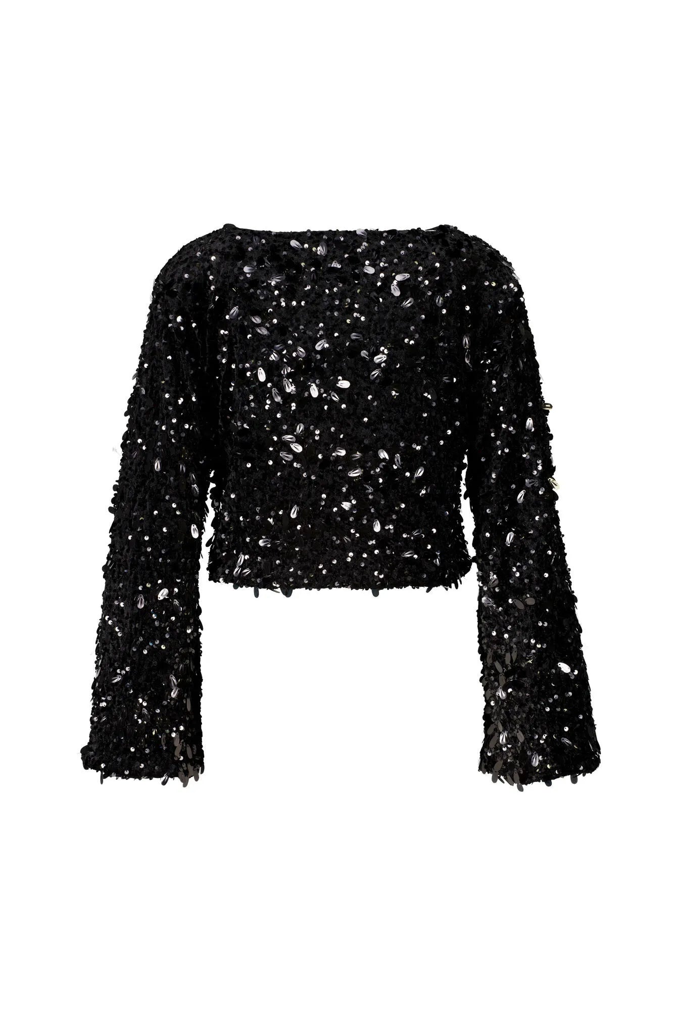 Langarmshirt mit Pailletten