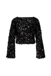 Langarmshirt mit Pailletten