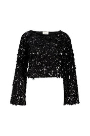 Langarmshirt mit Pailletten