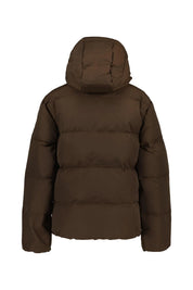 Daunen-Pufferjacke mit Kapuze