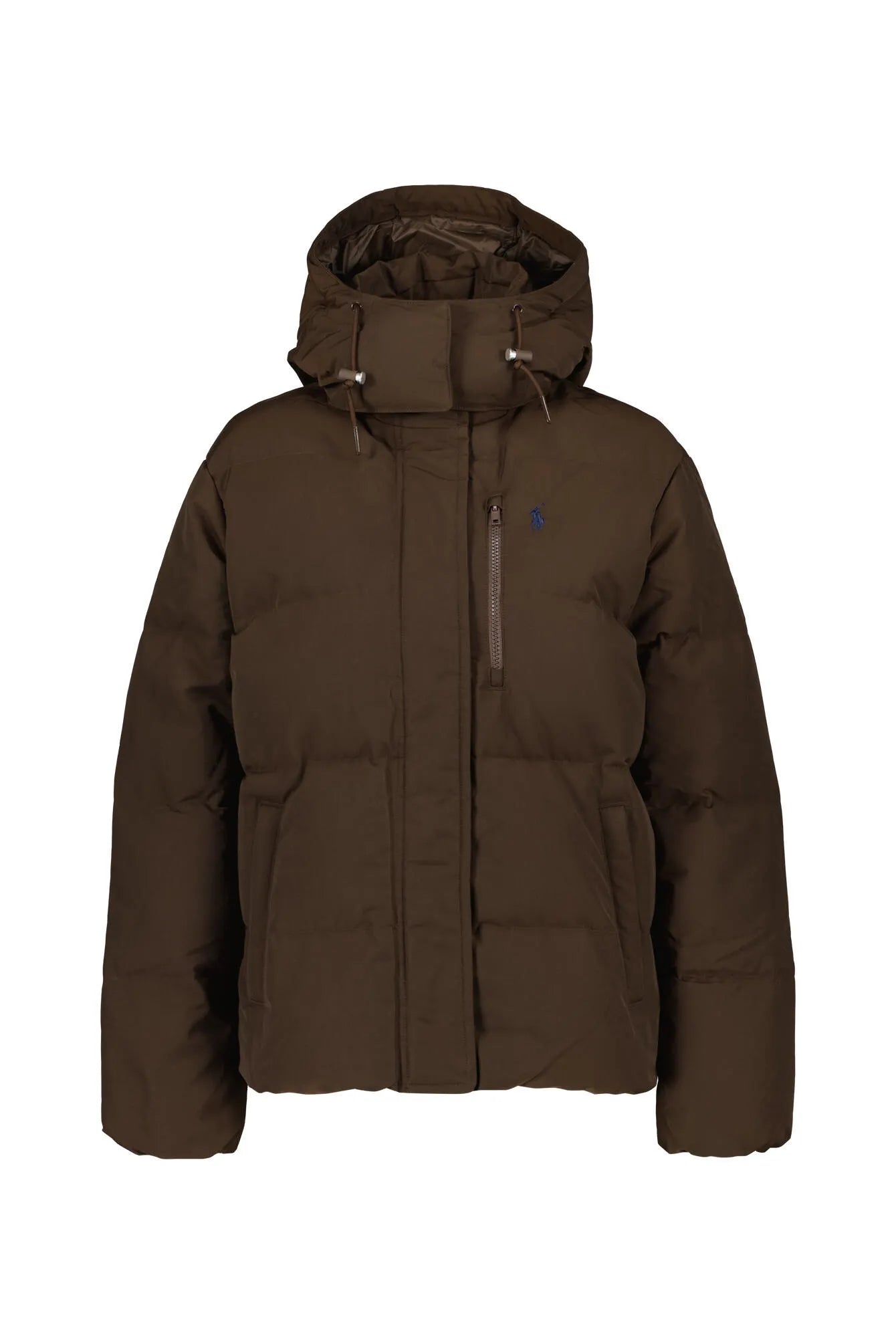 Daunen-Pufferjacke mit Kapuze