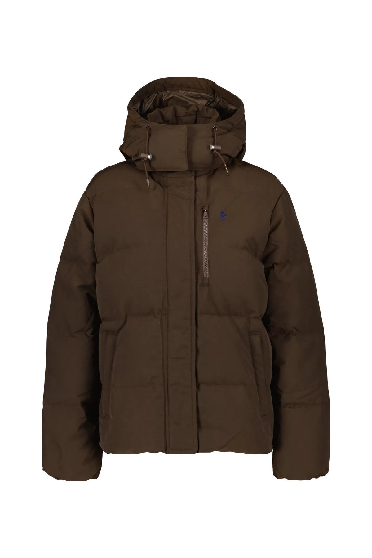 Daunen-Pufferjacke mit Kapuze