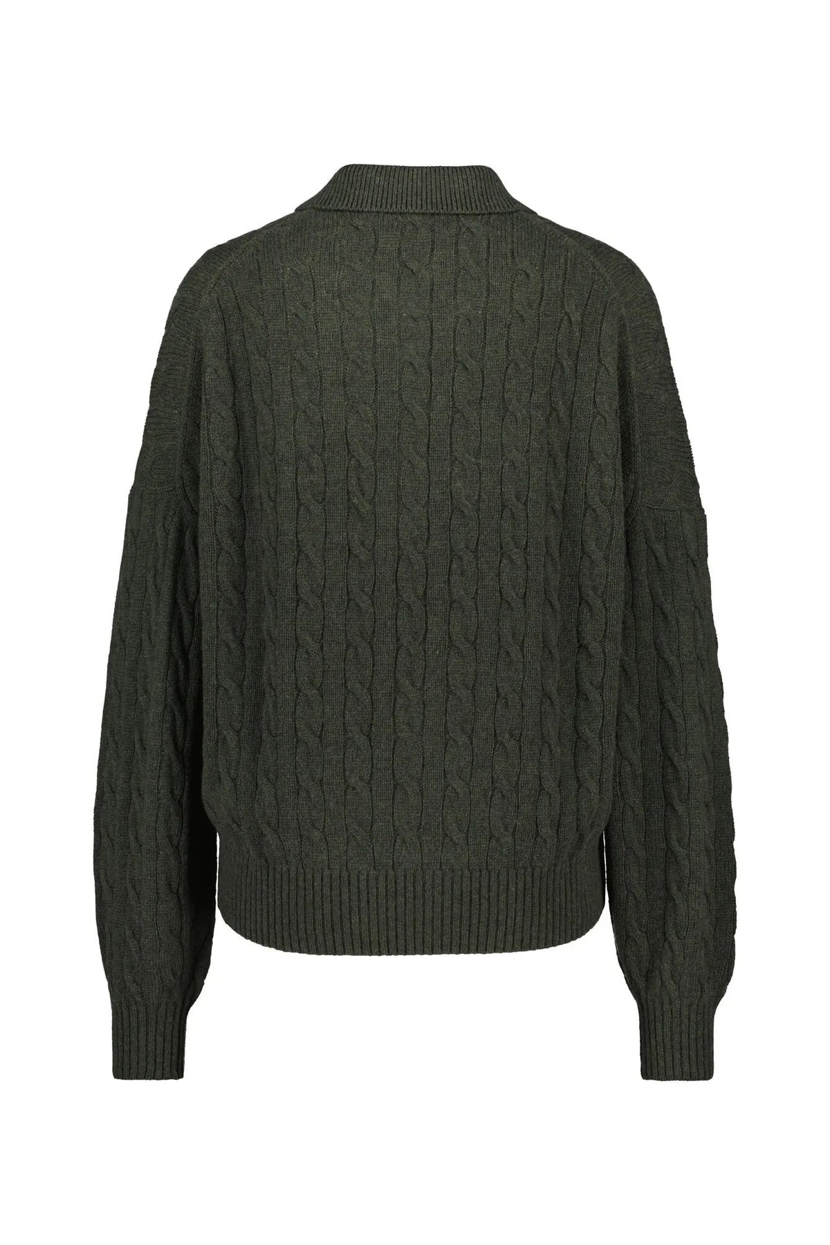 Strickpullover mit Zopfmuster