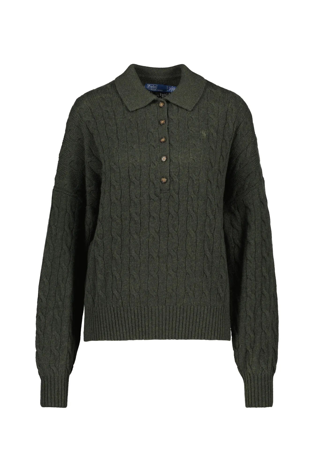 Strickpullover mit Zopfmuster