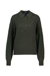 Strickpullover mit Zopfmuster