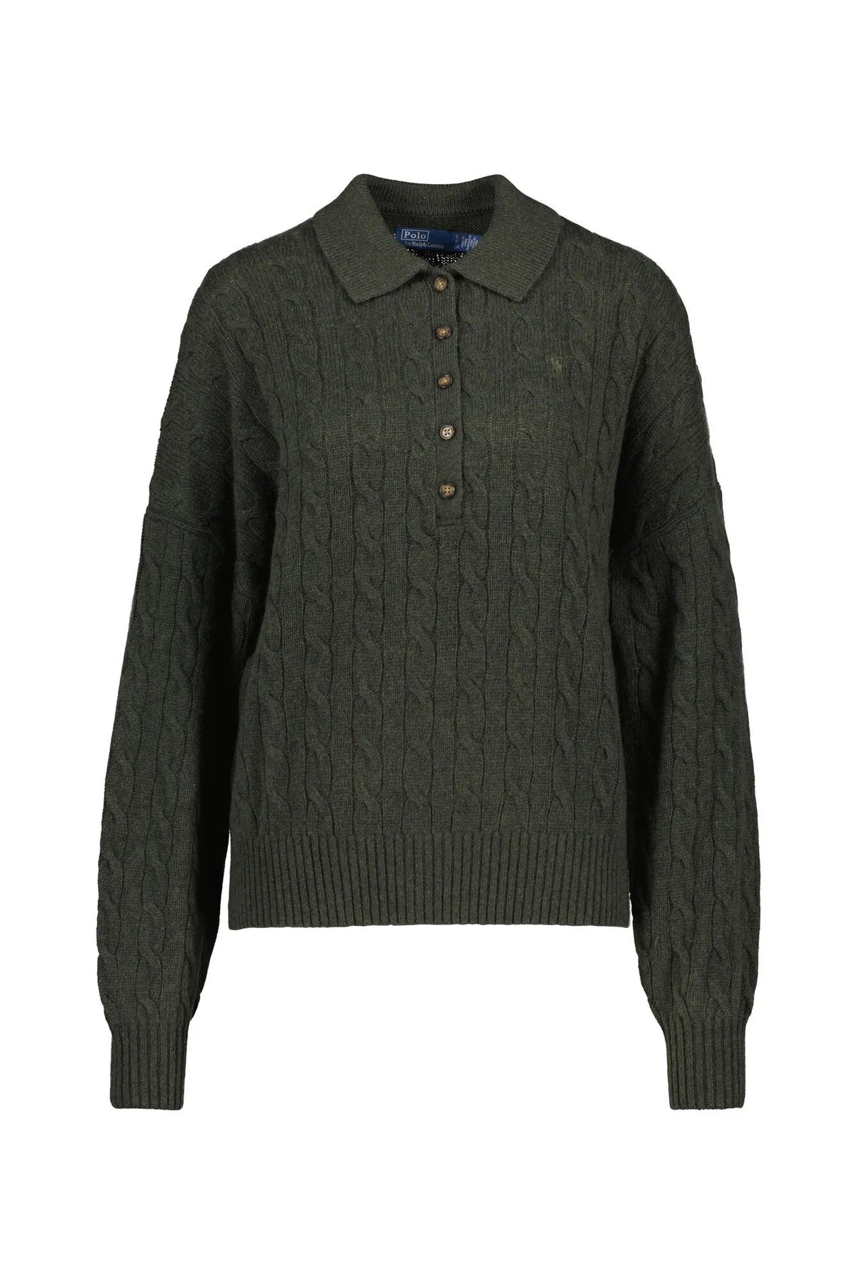 Strickpullover mit Zopfmuster